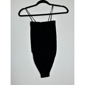 Urban Outfitters Out From Under Black Ribbed Bodysuit Size Small NWT!
